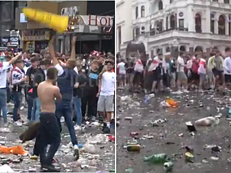 England fans unleashed on Lond...